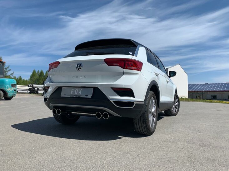 Fox Sportuitlaat VW T-Roc - Voorwielaandrijving, achterdemper rechts/links - 2x90 type 16 rechts/links