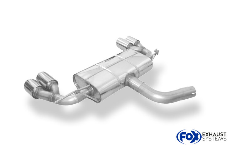 Fox Sportuitlaat VW T-Roc - Voorwielaandrijving, achterdemper rechts/links - 2x90 type 25 rechts/links