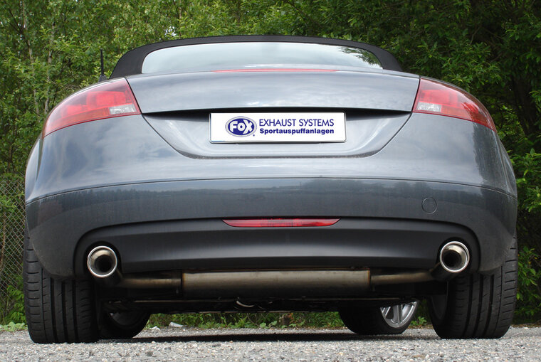 Fox Sportuitlaat Audi TT 8J - Turbo achterdemper rechts/links - 1x90 type 17 rechts/links