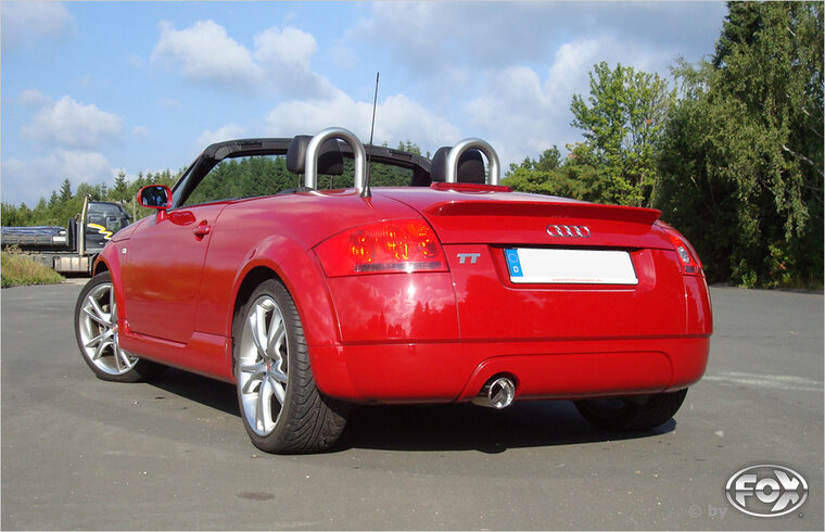 Fox Sportuitlaat Audi TT 8N - Achterdemper voor voorwielaandrijving - 1x100 Type 17