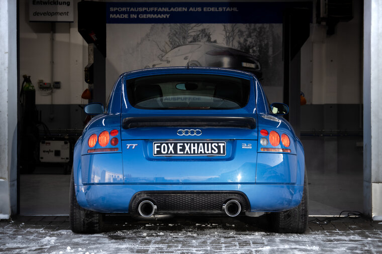Fox Sportuitlaat Audi TT Type 8N quattro achterdemper, rechter/linker uitlaat - 1x114 Type 25 rechts/links