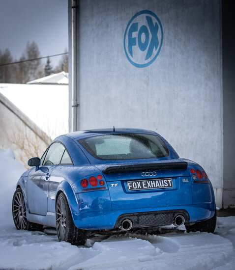 Fox Sportuitlaat Audi TT Type 8N quattro achterdemper, rechter/linker uitlaat - 1x114 Type 25 rechts/links