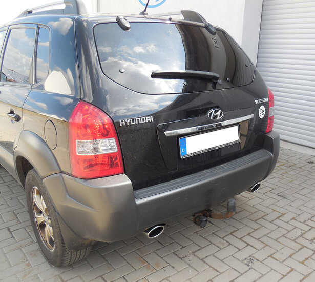 Fox Sportuitlaat Hyundai Tucson 2.0L - JM Achterdemper dwarsuitgang rechts/links - 115x85 Type 32 rechts/links