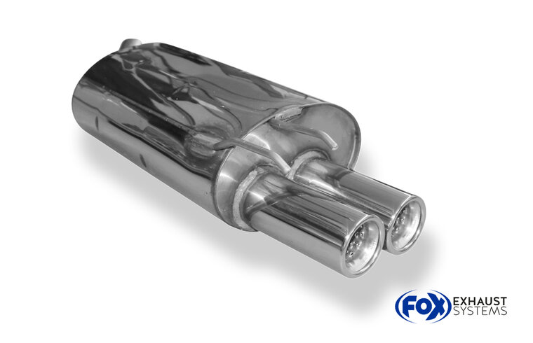 Fox Sportuitlaat Renault Twingo C06 achterdemper - 2x70 Type 13