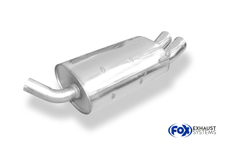 Fox Sportuitlaat Renault Twingo C06 achterdemper - 2x70 Type 18