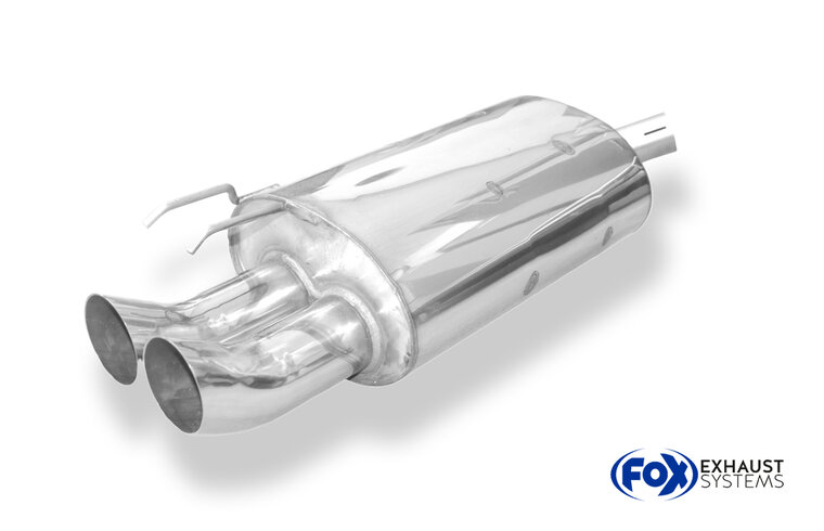 Fox Sportuitlaat Renault Twingo C06 achterdemper - 2x70 Type 18
