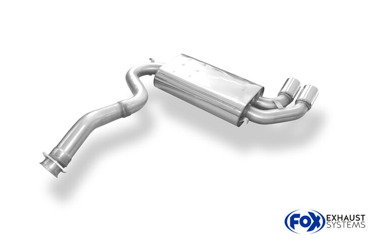 Fox Sportuitlaat Audi Urquattro achterdemper - 2x76 Type 10