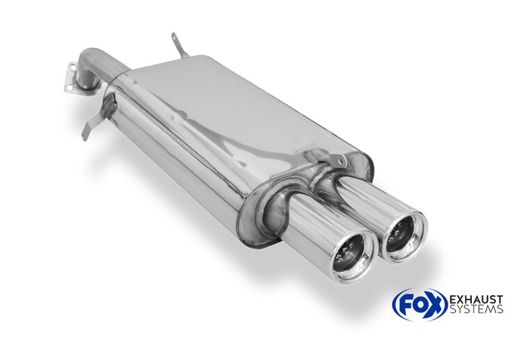 Fox Sportuitlaat Volvo V40/S40 achterdemper - 2x80 Type 13