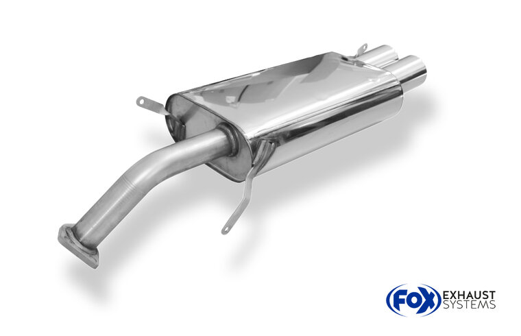 Fox Sportuitlaat Volvo V40/S40 achterdemper - 2x80 Type 13