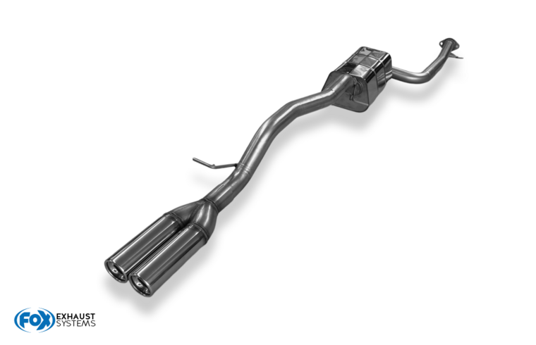 Fox Sportuitlaat Volvo V50/S40 II achterdemper - 2x76 Type 13