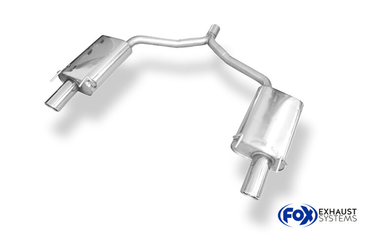 Fox Sportuitlaat Opel Vectra C GTS achterdemper rechts/links enkele uitlaat - 1x90 type 17 rechts/links