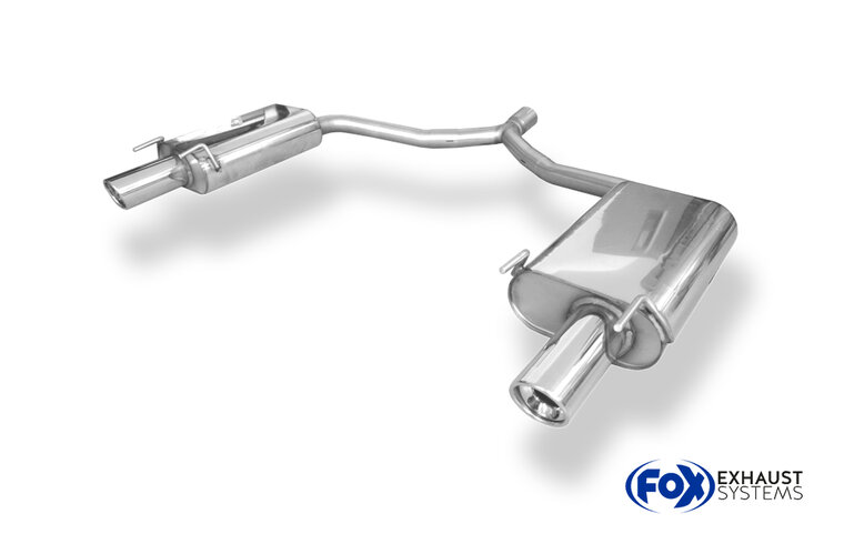 Fox Sportuitlaat Opel Vectra C GTS achterdemper rechts/links enkele uitlaat - 1x90 type 17 rechts/links