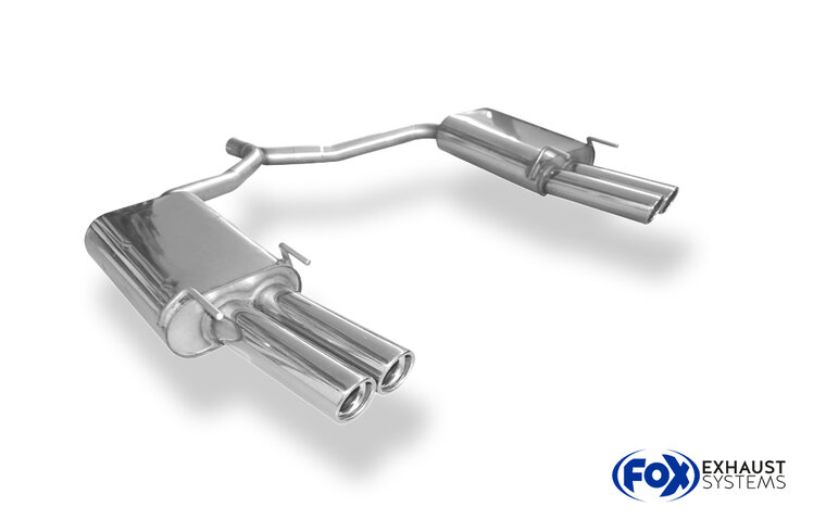 Fox Sportuitlaat Opel Vectra C GTS achterdemper rechts/links dubbele uitlaat - 2x76 type 17 rechts/links
