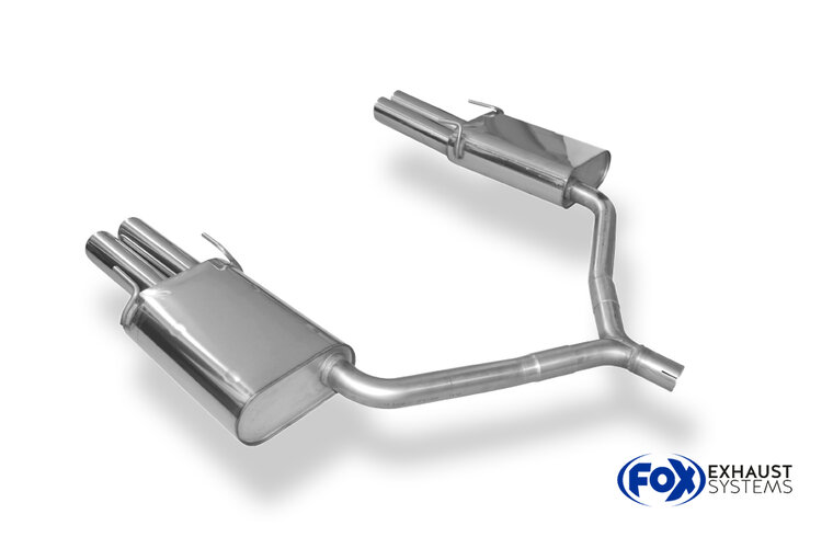 Fox Sportuitlaat Opel Vectra C GTS achterdemper rechts/links dubbele uitlaat - 2x76 type 17 rechts/links
