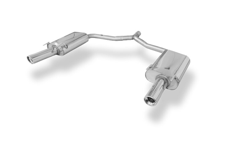 Fox Sportuitlaat Opel Vectra C Caravan achterdemper rechts/links enkele uitlaat - 1x90 type 17 rechts/links