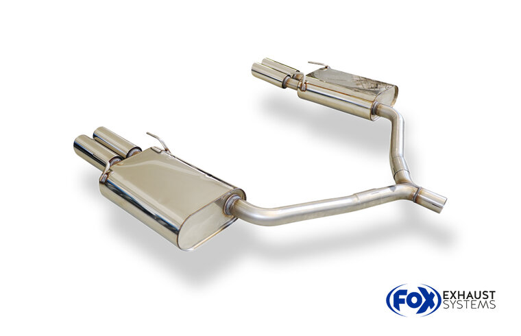 Fox Sportuitlaat Opel Vectra C Caravan achterdemper rechts/links dubbele uitlaat - 2x76 type 17 rechts/links
