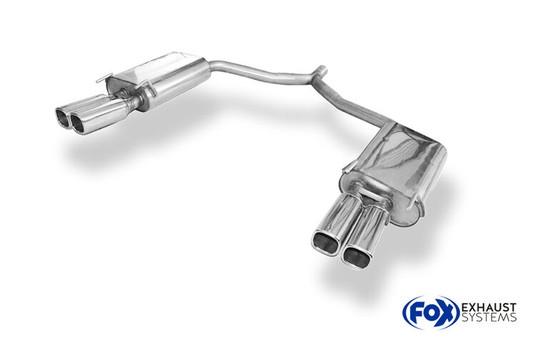 Fox Sportuitlaat Opel Vectra C Caravan achterdemper rechts/links dubbele uitlaat - 2x78x75 Type 70 rechts/links