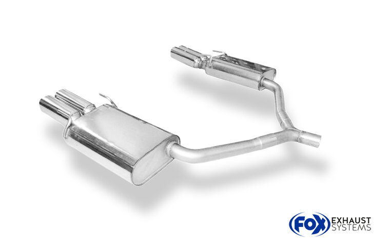 Fox Sportuitlaat Opel Vectra C Caravan achterdemper rechts/links dubbele uitlaat - 2x78x75 Type 70 rechts/links