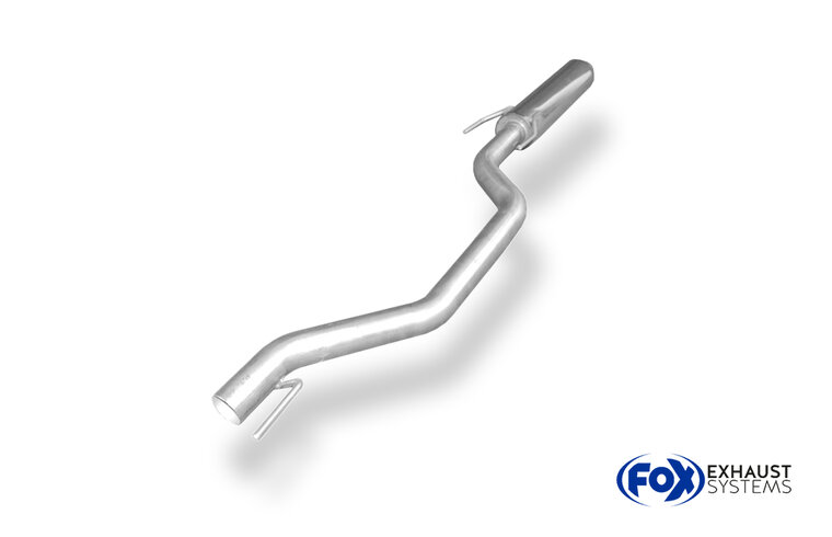 Fox Sportuitlaat Voordemper voor Opel Vectra C GTS-modellen met horizontaal gemonteerde katalysator