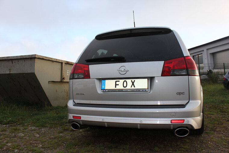 Fox Sportuitlaat Opel Vectra C OPC Caravan achterdemper rechts/links - 140x90 type 32 rechts/links