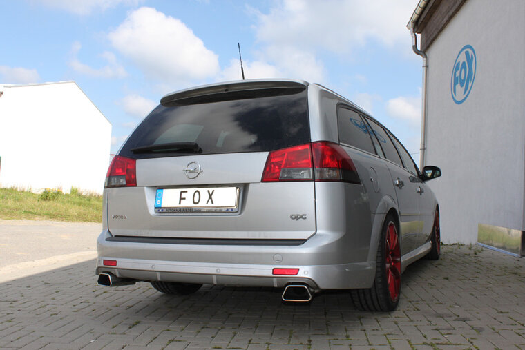 Fox Sportuitlaat Opel Vectra C OPC Caravan achterdemper rechts/links - 142x78 Type 61 rechts/links