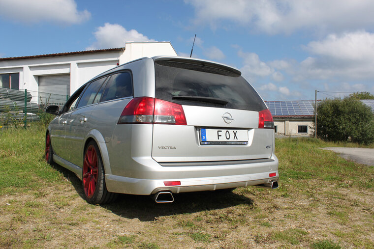 Fox Sportuitlaat Opel Vectra C OPC Caravan achterdemper rechts/links - 142x78 Type 61 rechts/links