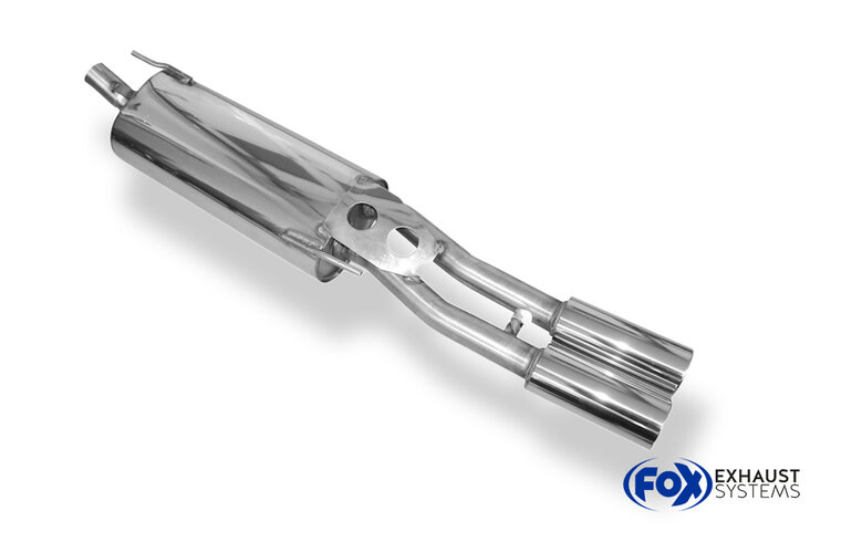 Fox Sportuitlaat VW Vento achterdemper - 2x76 Type 13