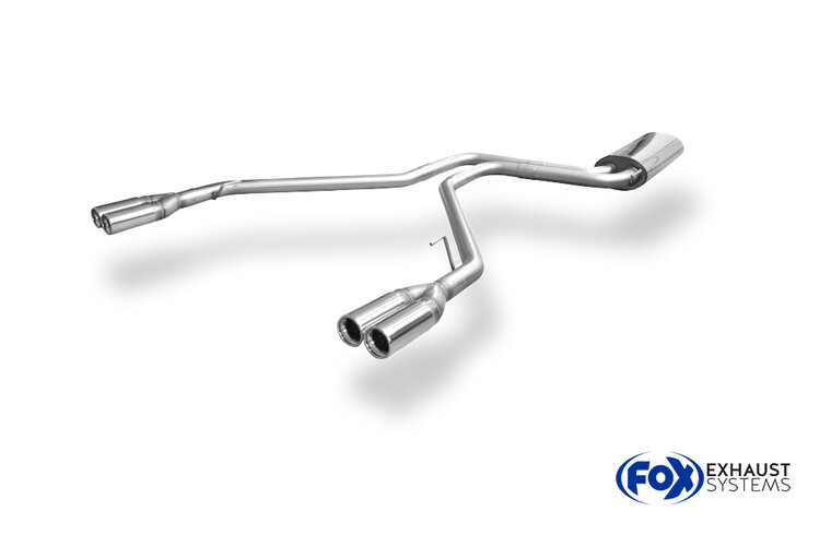 Fox Sportuitlaat Mercedes Vito 638 achterdemper, rechter/linker uitlaat - 2x80 Type 13 rechts/links