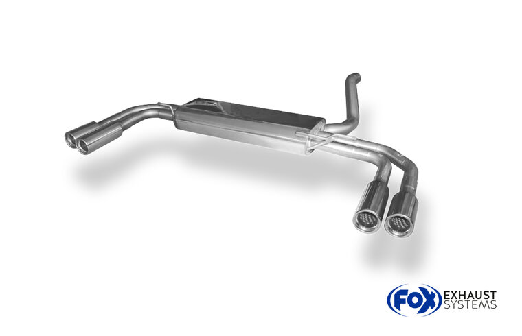 Fox Sportuitlaat Mercedes Vito/Viano - W639 (niet Compact) Achterdemper dwarsuitgang rechts/links - 2x80 Type 13 rechts/links