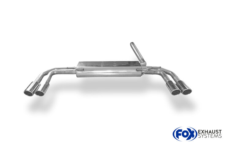 Fox Sportuitlaat Mercedes Vito/Viano - W639 (niet Compact) Achterdemper dwarsuitgang rechts/links - 2x88x74 Type 32 rechts/links