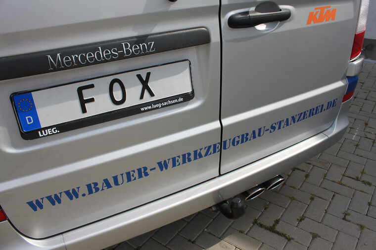 Fox Sportuitlaat Mercedes Vito/Viano - W639 - GEEN compacte achterdemper - 2x115x85 Type 32