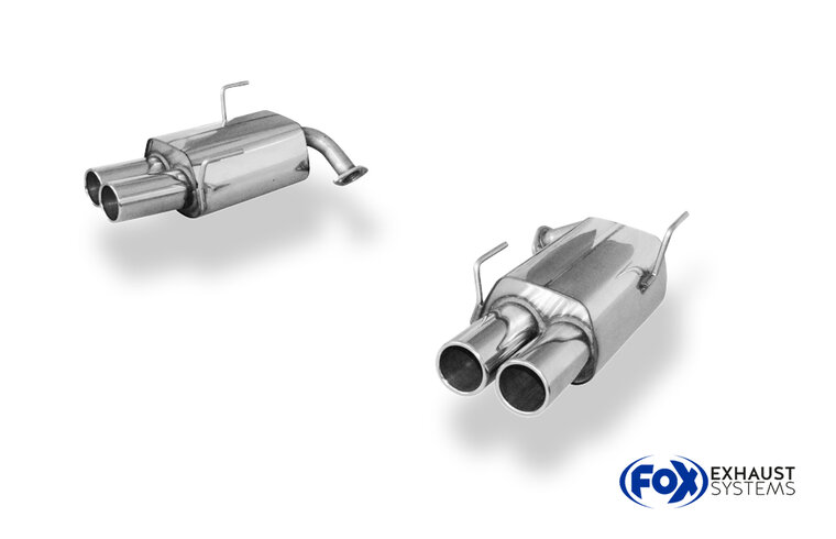 Fox Sportuitlaat Subaru WRX - V1 - Sedan Achterdemper rechts/links dubbele uitlaat - 2x90 Type 12 rechts/links