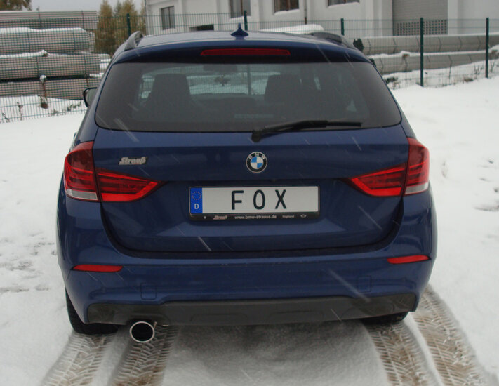 Fox Sportuitlaat BMW X1 - X84 Diesel Achterdemper - 1x100 Type 16