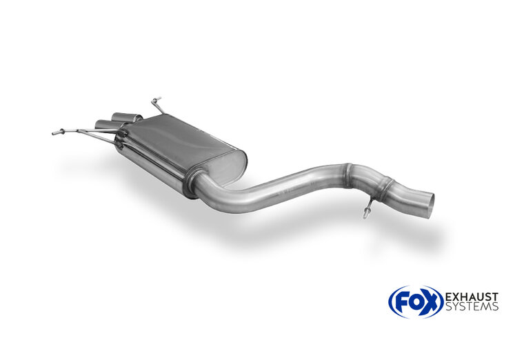 Fox Sportuitlaat BMW X1 - X84 Benzine Achterdemper - 2x80 Type 25