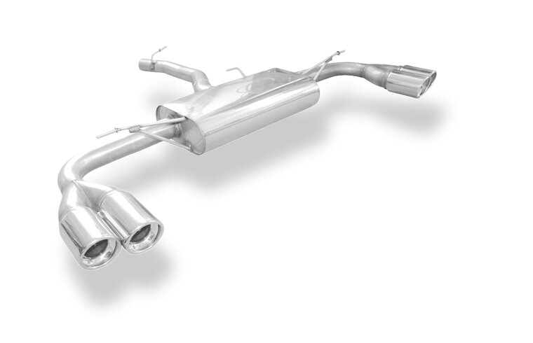 Fox Sportuitlaat BMW X3 F25 achterdemper, dwarsuitgang rechts/links - 2x90 type 17 rechts/links