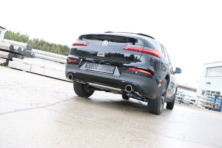 Fox Sportuitlaat BMW X3 G01/ X4 G02 - 20i Achterdemper dwarsuitgang rechts/links - 1x90 Type 16 rechts/links