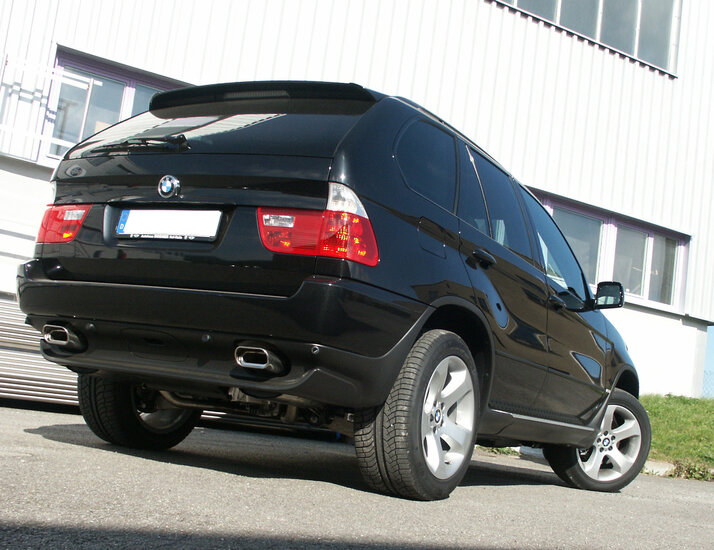 Fox Sportuitlaat BMW X5 E53 achterdemper rechts/links - 160x80 type 53 rechts/links