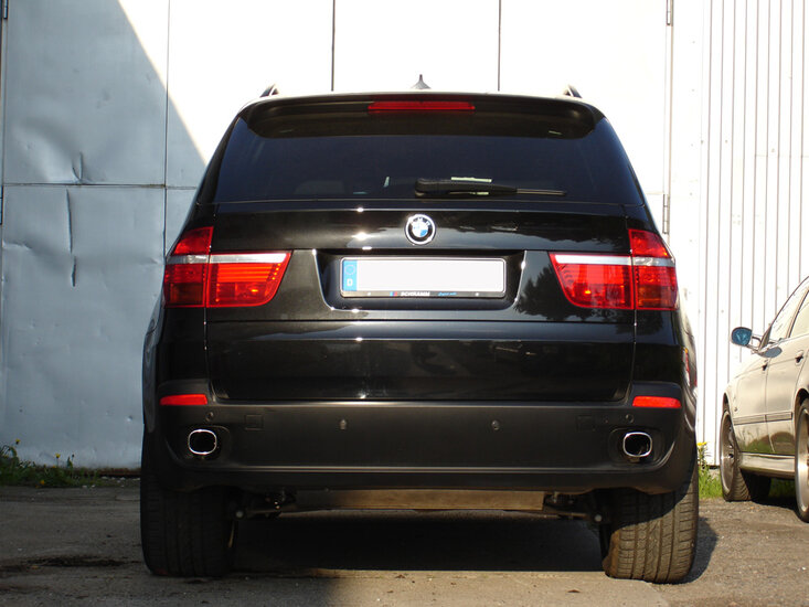 Fox Sportuitlaat BMW X5 Type E70 Diesel Achterdemper Dwarsuitlaat Rechts/Links - 1x93x79 Type 71 Rechts/Links