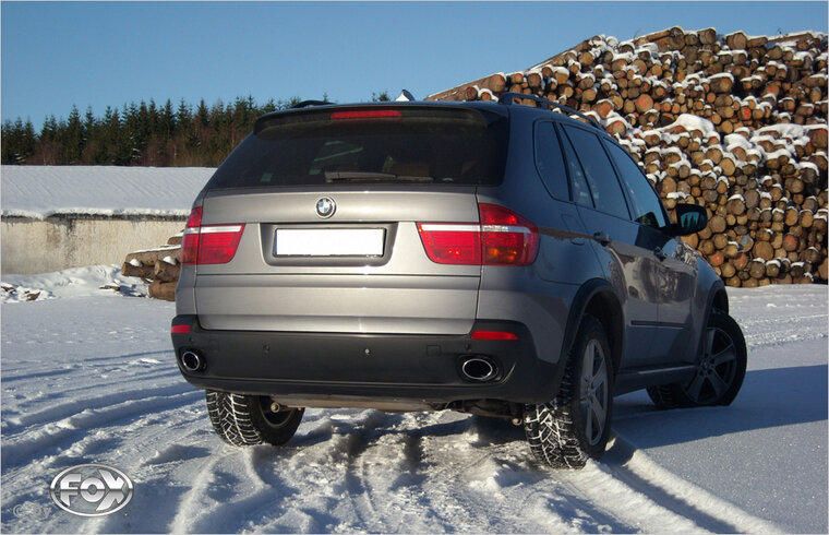 Fox Sportuitlaat BMW X5 - E70 uitlaatpijpen compatibel met originele achterdemper - 115x85 Type 38 rechts/links