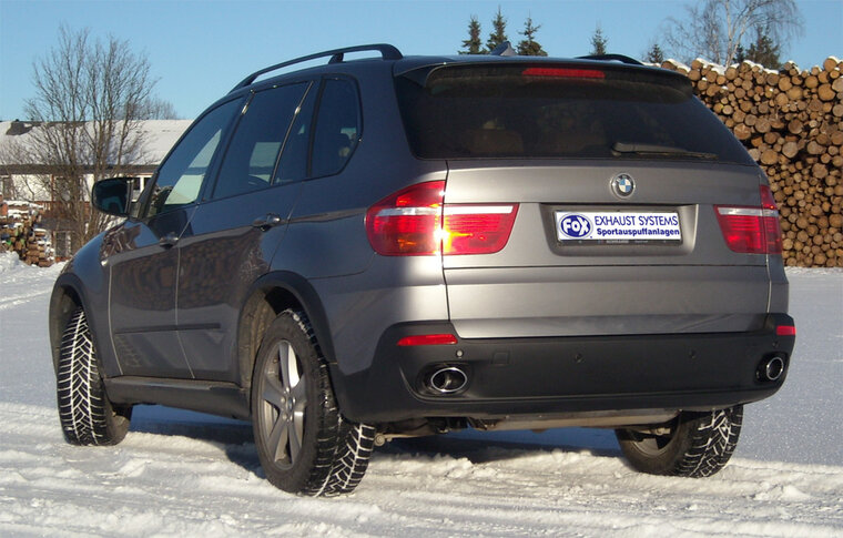Fox Sportuitlaat BMW X5 - E70 uitlaatpijpen compatibel met originele achterdemper - 115x85 Type 38 rechts/links