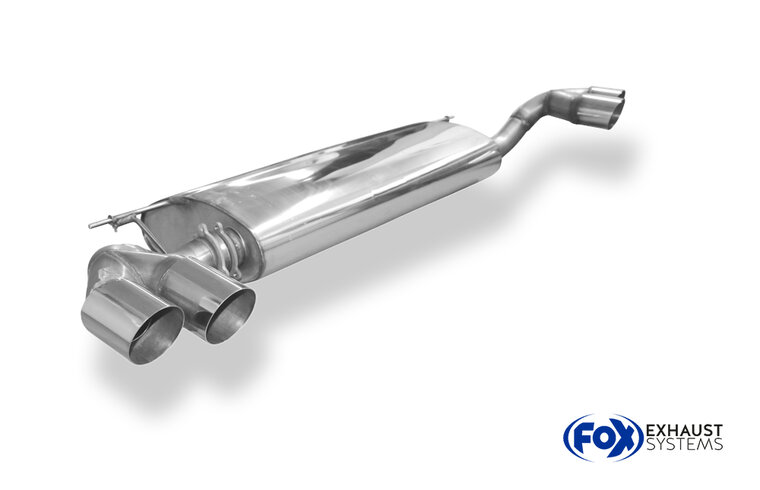 Fox Sportuitlaat BMW X5 E70 - 4.8l 261kW Achterdemper dwarsuitlaat rechts/links, dubbele inlaat - 2x80 Type 14 rechts/links