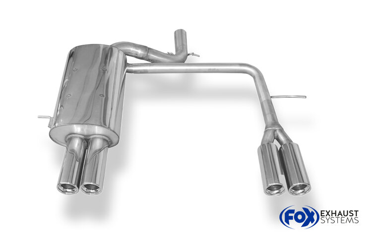 Fox Sportuitlaat Volvo XC90 Facelift Achterdemper Rechts/Links Uitlaat - 2x76 Type 13 Rechts/Links