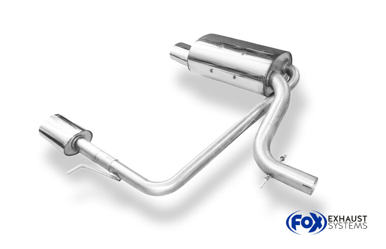 Fox Sportuitlaat Volvo XC90 achterdemper, dubbele uitlaat rechts/links - 140x90 type 33 rechts/links