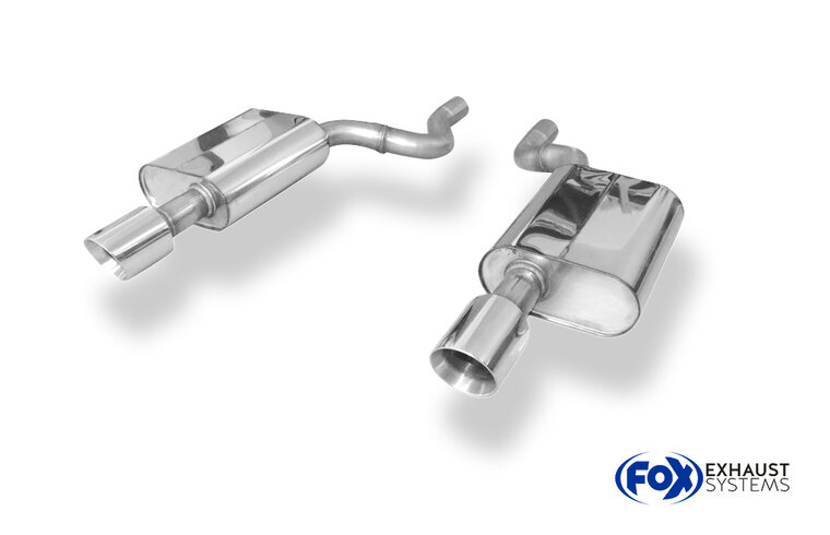 Fox Sportuitlaat Jaguar XE achterdemper rechts/links - 1x100 type 25 rechts/links