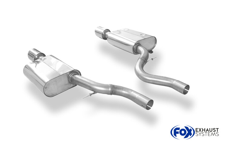 Fox Sportuitlaat Jaguar XE achterdemper rechts/links - 1x100 type 25 rechts/links
