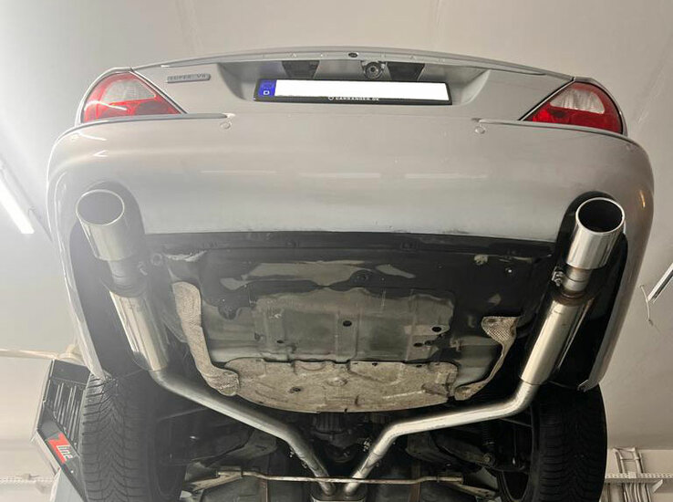 Fox Sportuitlaat Jaguar XJ - X350 Achterdemper rechts/links - 115x85 Type 44 rechts/links