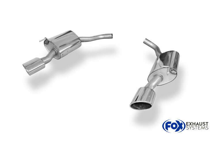 Fox Sportuitlaat Jaguar XK8 Type QEV/QDV Achterdemper Rechts/Links - 115x85 Type 38 Rechts/Links
