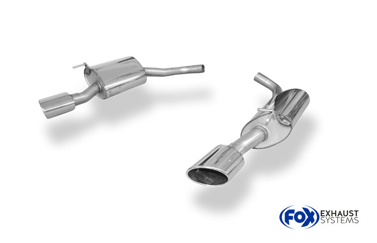 Fox Sportuitlaat Jaguar XK8 Type QEV/QDV Achterdemper Rechts/Links - 115x85 Type 38 Rechts/Links