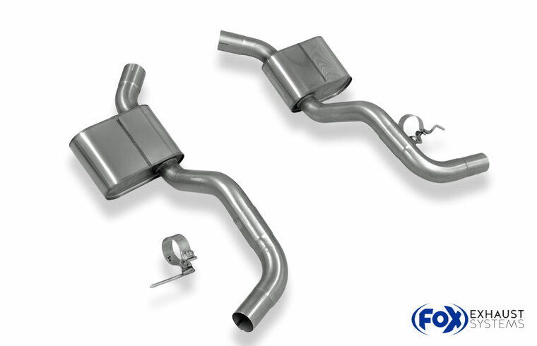 Fox Sportuitlaat Jaguar XK8/ XKR Type QEV/ QDV middendemper rechts/links &Oslash;63,5