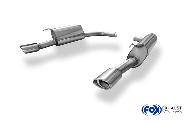 Fox Sportuitlaat Jaguar XK8/ XKR Type QEV/ QDV Achterdemper rechts/links &Oslash;63,5 - 115x85 Type 33 rechts/links